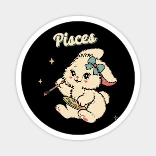 Pisces Artist Bunny Magnet